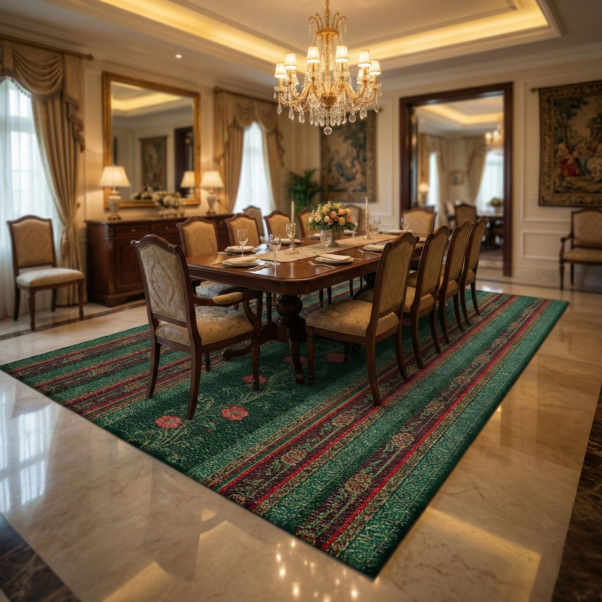 SORELA - Hand Tufted Floral Carpet